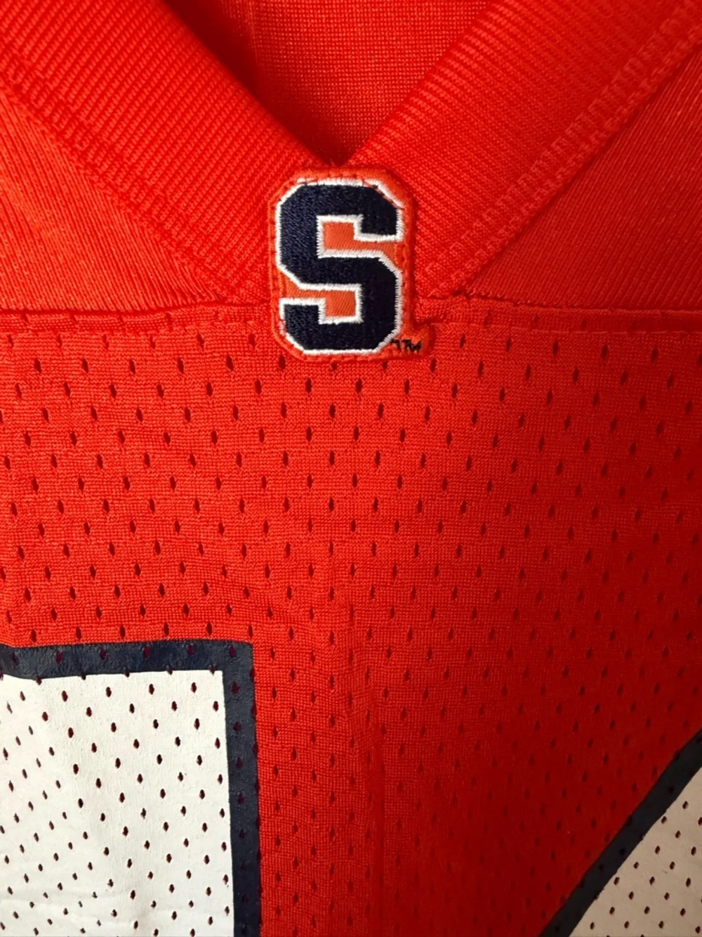 Nike Men’s Orange Football Jersey #44 with Navy & White Accents - Picture 3 of 11